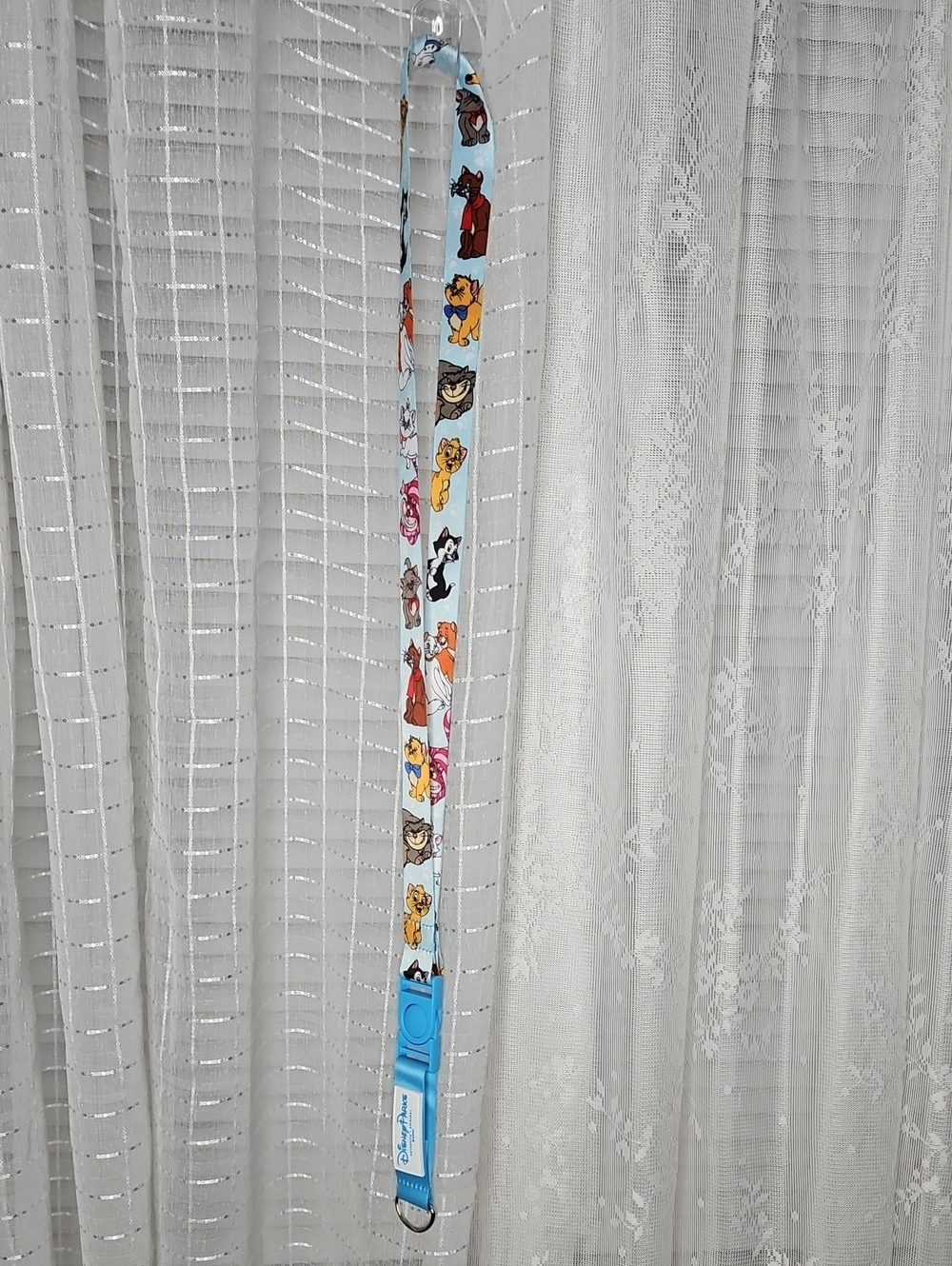 Disney Parks reversible cats pin trading lanyard